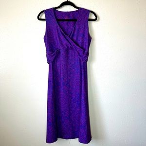Prana Paisley Faux Wrap Dress